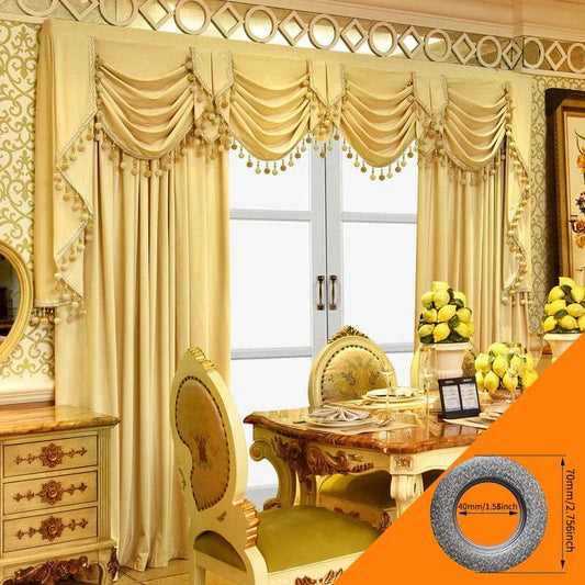 2pcs European luxury atmosphere shading thickened flannelette, no valance - Loft&Timber