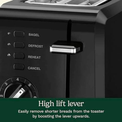 Compact 2-Slice Toaster with Wide Slots