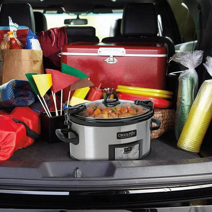 PortaChef 6-Quart Digital Stainless Steel Slow Cooker - Loft&Timber