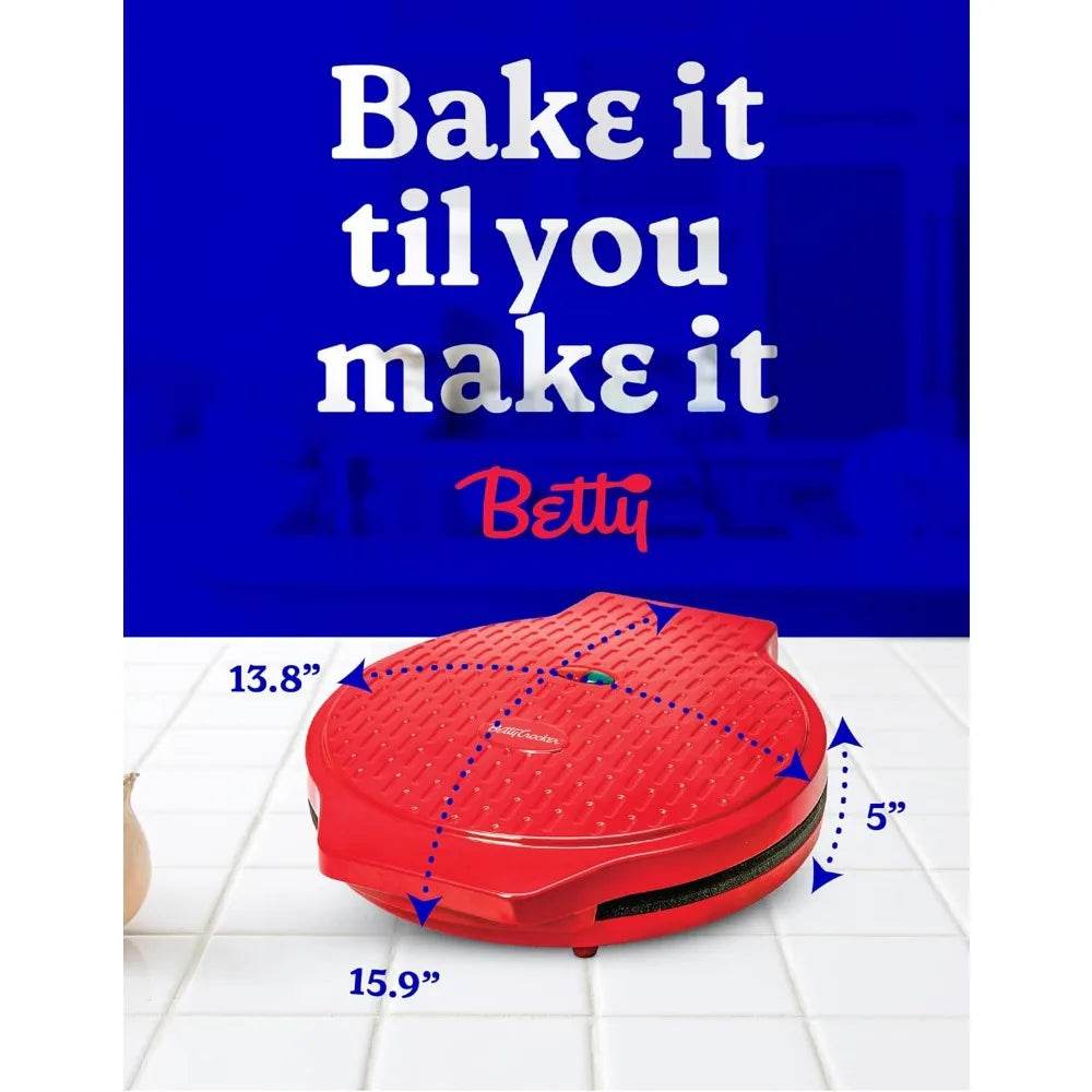 Red Countertop Pizza Maker, 1440-Watt