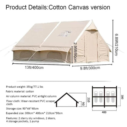 Inflatable Tent for Camping, Easy Setup - Loft&Timber
