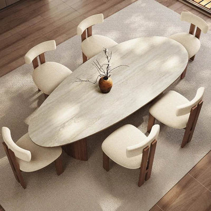 Center Dining Table Wood Table &/Or 6 Elegant Oval - Loft&Timber