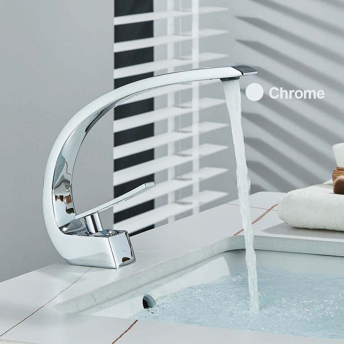 FMHJFISD Chrome Basin Faucet Stainless Steel - Loft&Timber