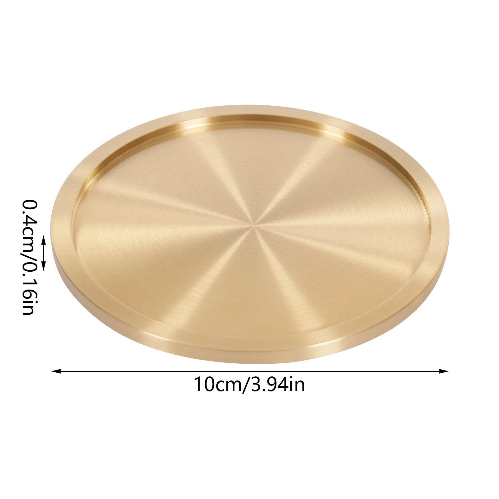 Heavy Brass Coasters for Drinks 6-Pack - Loft&Timber