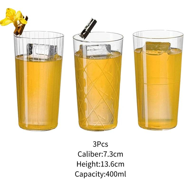 Japanese Style Engraved Cocktail Glasses