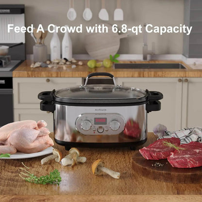10-in-1 Programmable Slow Cooker with Timer - Loft&Timber