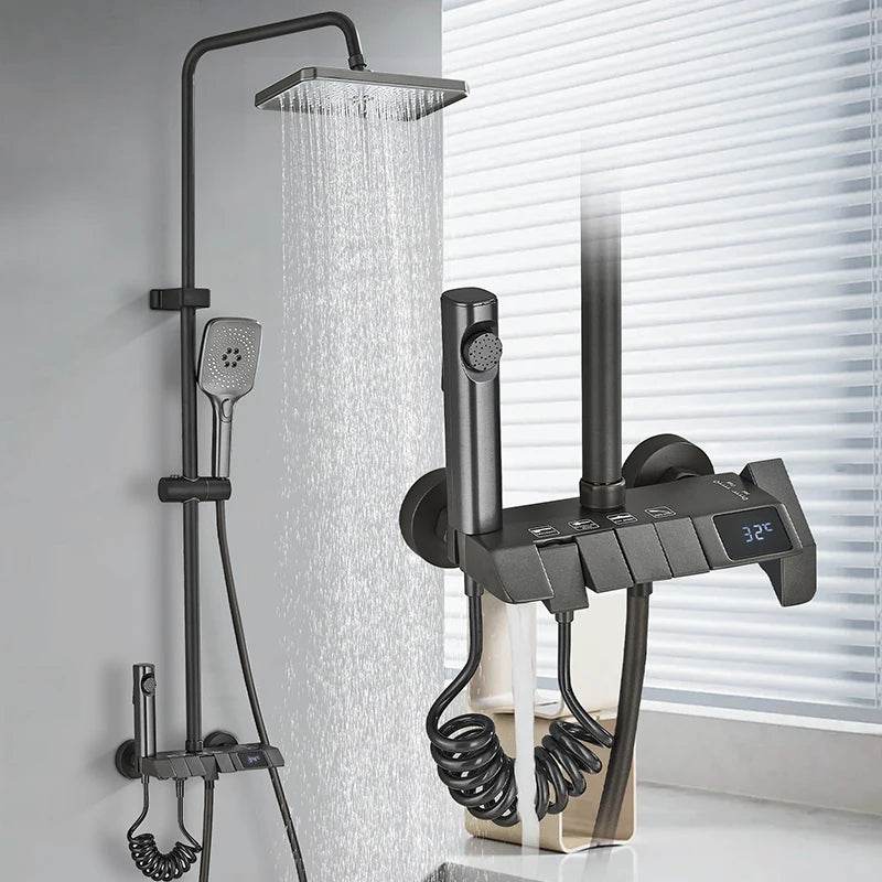 Rozin Black Smart Shower Faucet - Loft&Timber