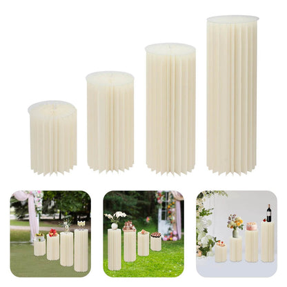 4Pcs Foldable Cardboard Flower or cake Stand (40+60+80+100cm) - Loft&Timber