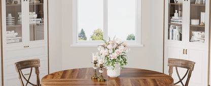 Tribesigns Round Dining Table for 4, 47" - Loft&Timber