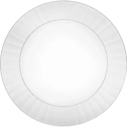 Deluxe Hard Plastic Round Salad Plates 70 Count 7-1/2 Inch - Loft&Timber