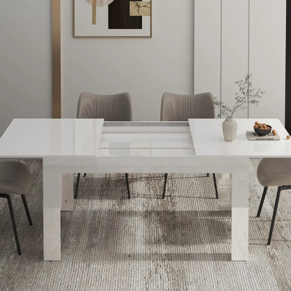 35" Extendable Wooden Dining Table - Loft&Timber