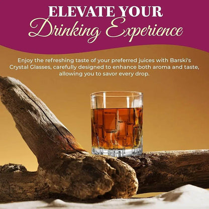 Whiskey Glasses - Double Old Fashioned Rocks Glass - Set Of 4 - Loft&Timber