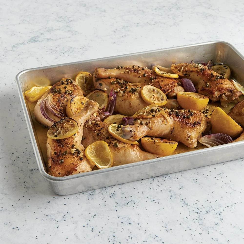 2 Piece Aluminum Bakeware Set Half Sheet Pan with Lid - Loft&Timber