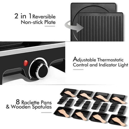 Raclette Table Grill Electric Grill Indoor Grill - Loft&Timber