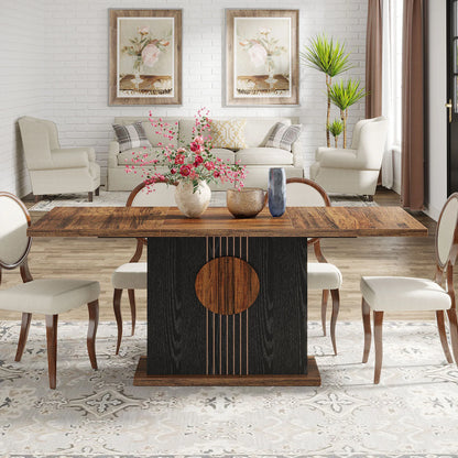 Tribesigns 55" Rectangular Dining Table for 4 to 6 - Loft&Timber