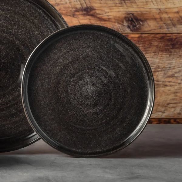 Ceramic Salad Plate Round Rustic Dinnerware