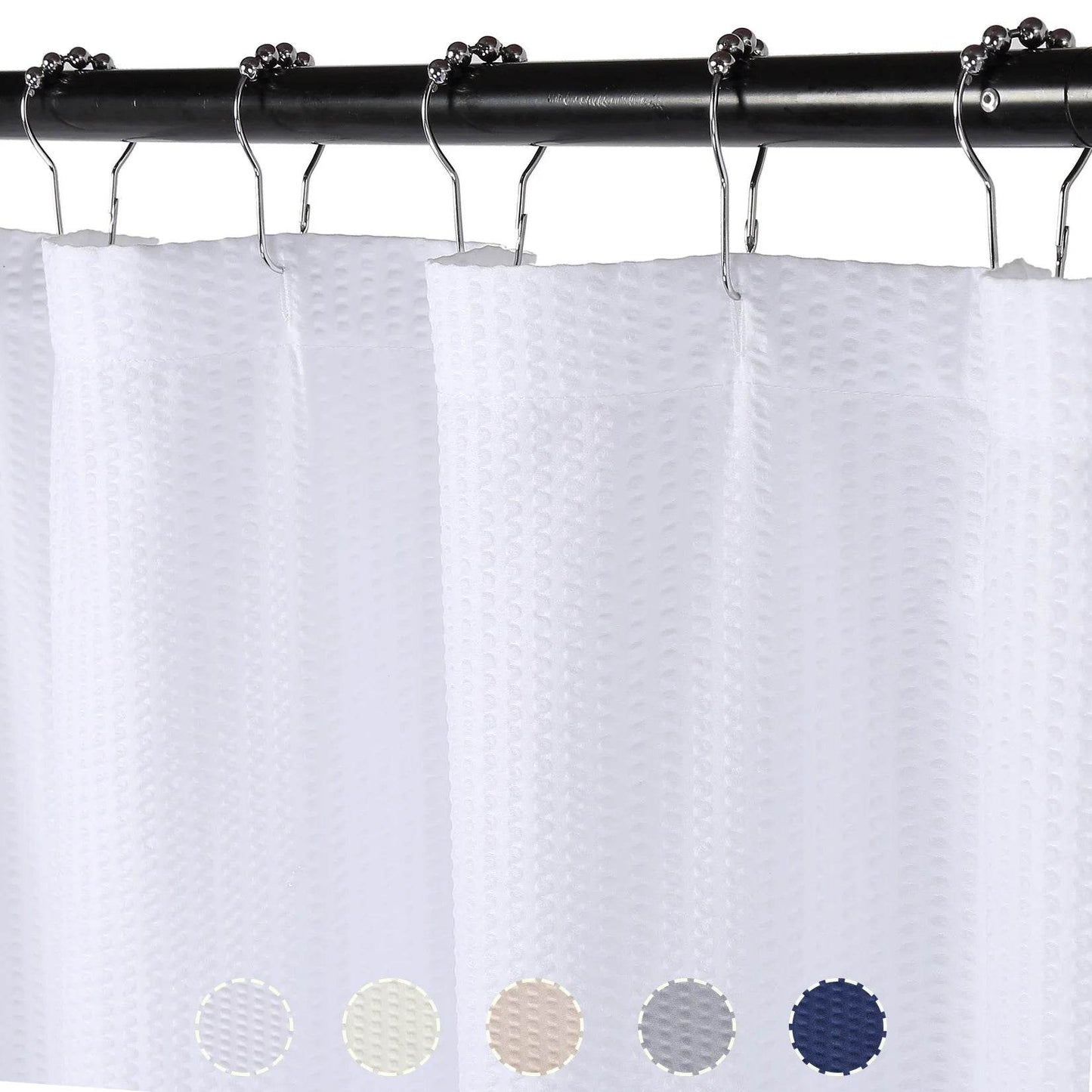 Shower Curtain Soft Microfiber Shower Curtain, Water Repellent 72x72Inches - Loft&Timber