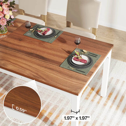 Tribesigns Dining Table for 6-8 People, 200cm - Loft&Timber