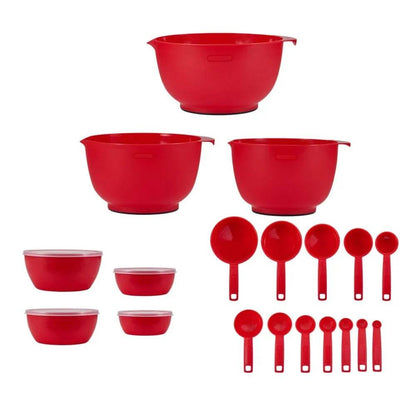 Pro 23 Piece Plastic Baking Set with Mixing Bowls - Loft&Timber
