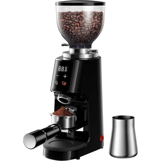 100 Grind Settings and All-Metal Chamber Coffee Bean Grinder Professional 64mm Burr Coffee Grinde - Loft&Timber