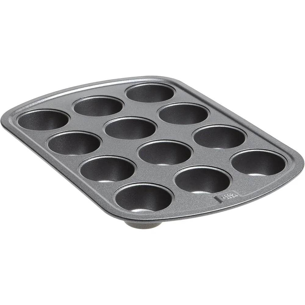 Nonstick Steel Mini Muffin Pan 12 Cup Baking Tray - Loft&Timber