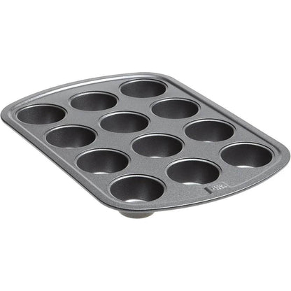 Nonstick Steel Mini Muffin Pan 12 Cup Baking Tray - Loft&Timber