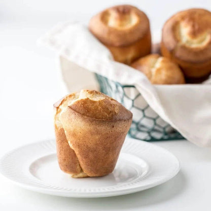 Heavy Duty 6 Cup Popover Pan Non Stick Steel Construction Tapered Cups - Loft&Timber