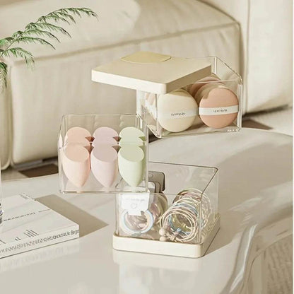 360° Rotating Makeup Organizer, Dustproof Storage - Loft&Timber