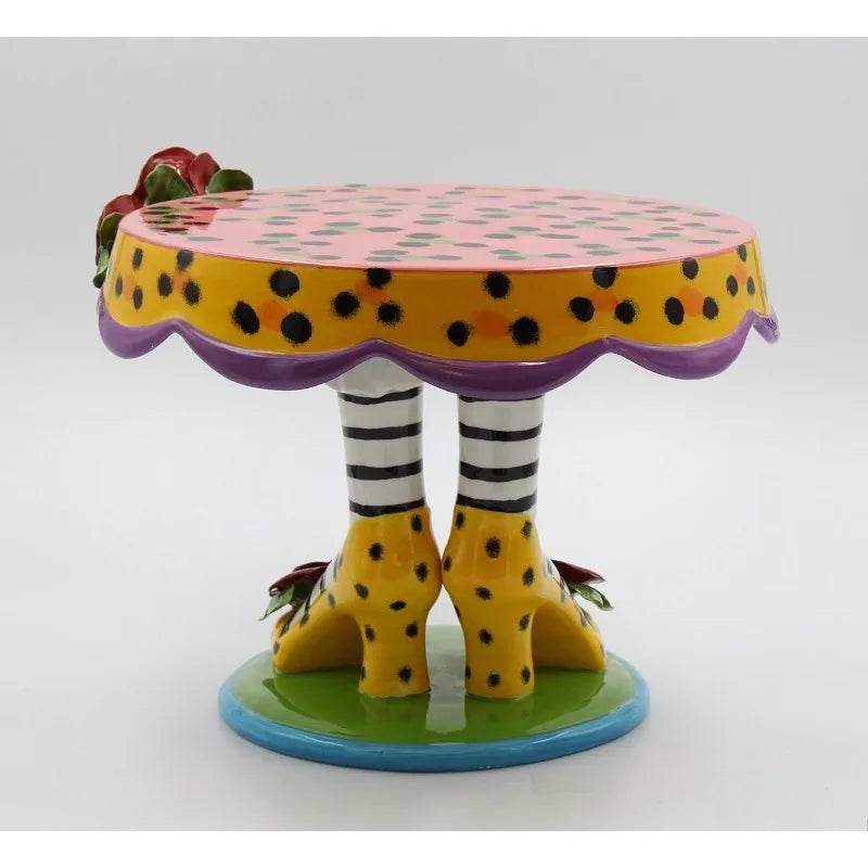 10-Inch Sugar High Social by Babs Ceramic Cake Stand - Loft&Timber