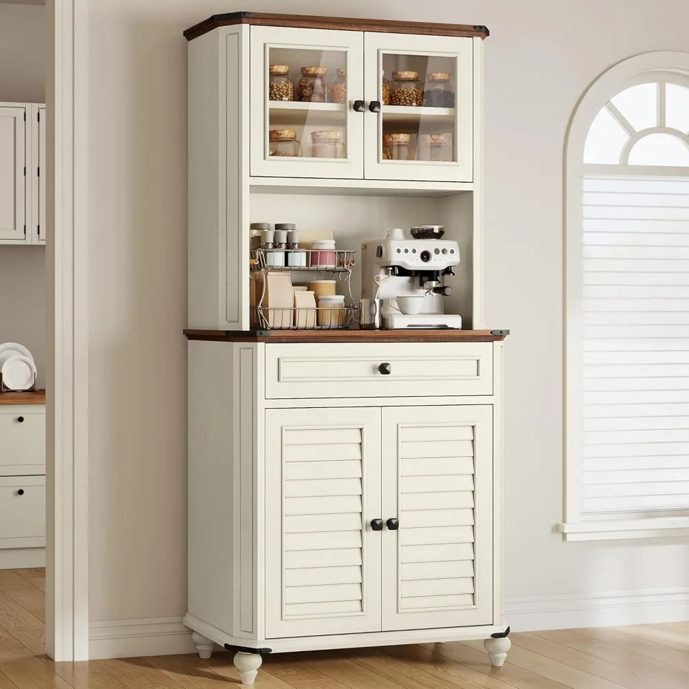 67" Kitchen Pantry Storage Cabinet - Loft&Timber