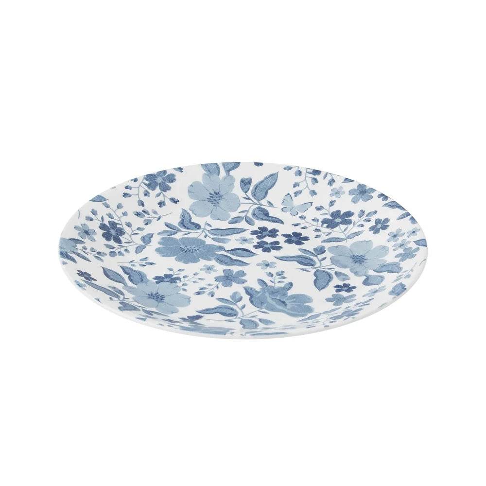 Vitrelle Glass Salad Plate Floral Print Dishwasher Microwave Safe - Loft&Timber