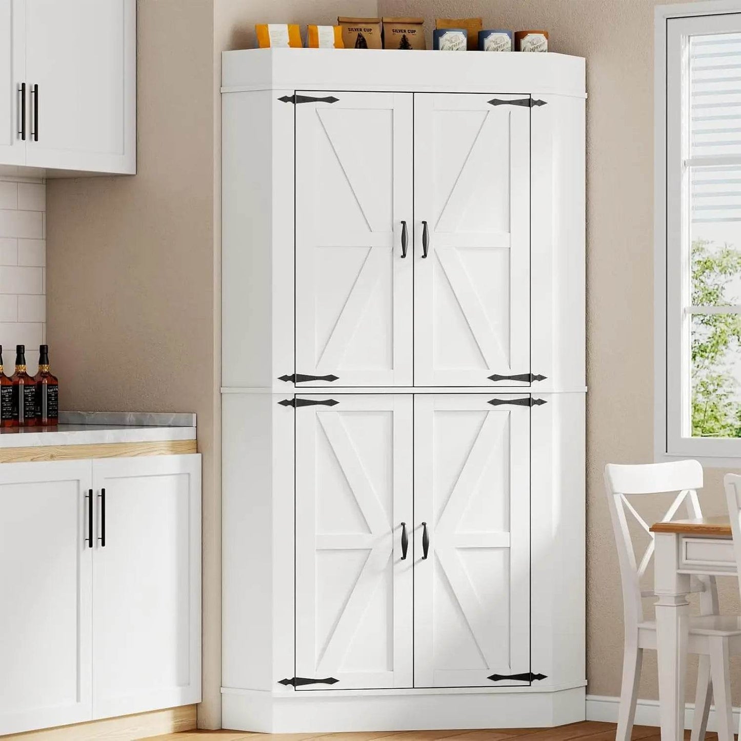 Corner Cabinet,Kitchen Pantry Storage Cabinets - Loft&Timber