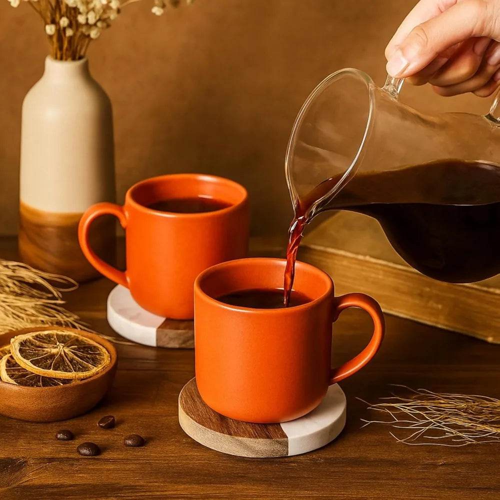 6 Packs Marble Wood Coasters - Loft&Timber