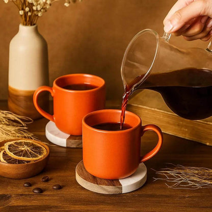 6 Packs Marble Wood Coasters - Loft&Timber