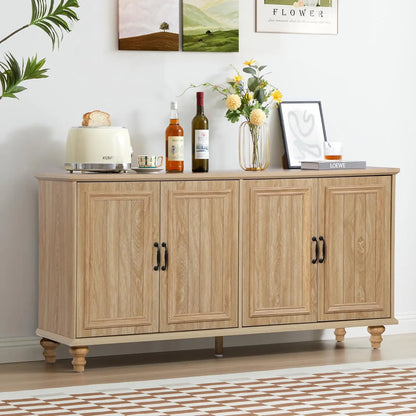 59" Large Sideboard Buffet Cabinet with Storage - Loft&Timber