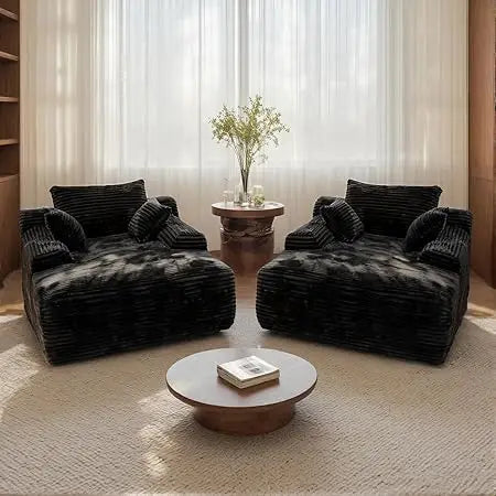 67" Oversized Chaise Lounge Reading Chair - Loft&Timber