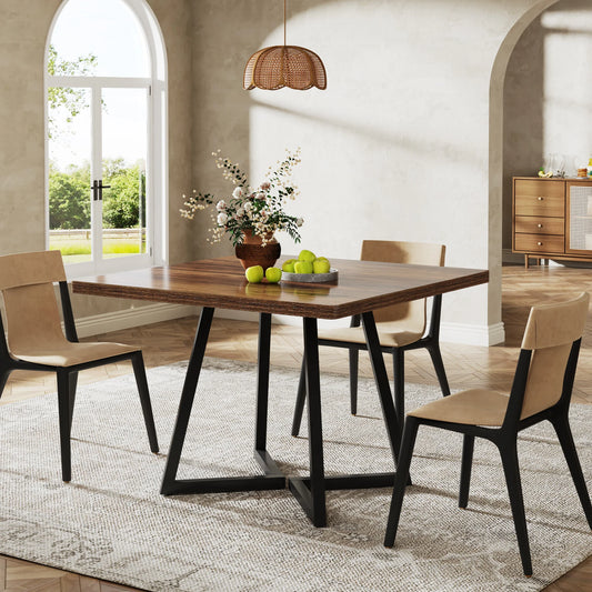 Tribesigns Square Dining Table for 4, 31.5" - Loft&Timber