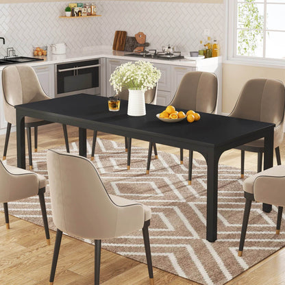 Tribesigns Dining Table for 6-8 People, 200cm - Loft&Timber