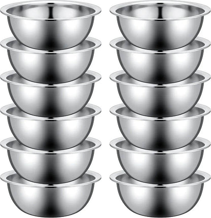 Set of 12 Stainless Steel Mixing Bowls - Loft&Timber