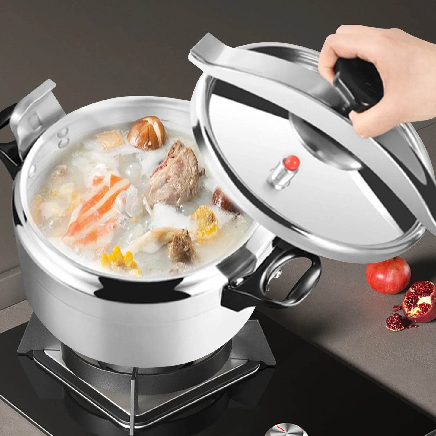 Aluminum Alloy Pressure Cooker, 3L Capacity - Loft&Timber