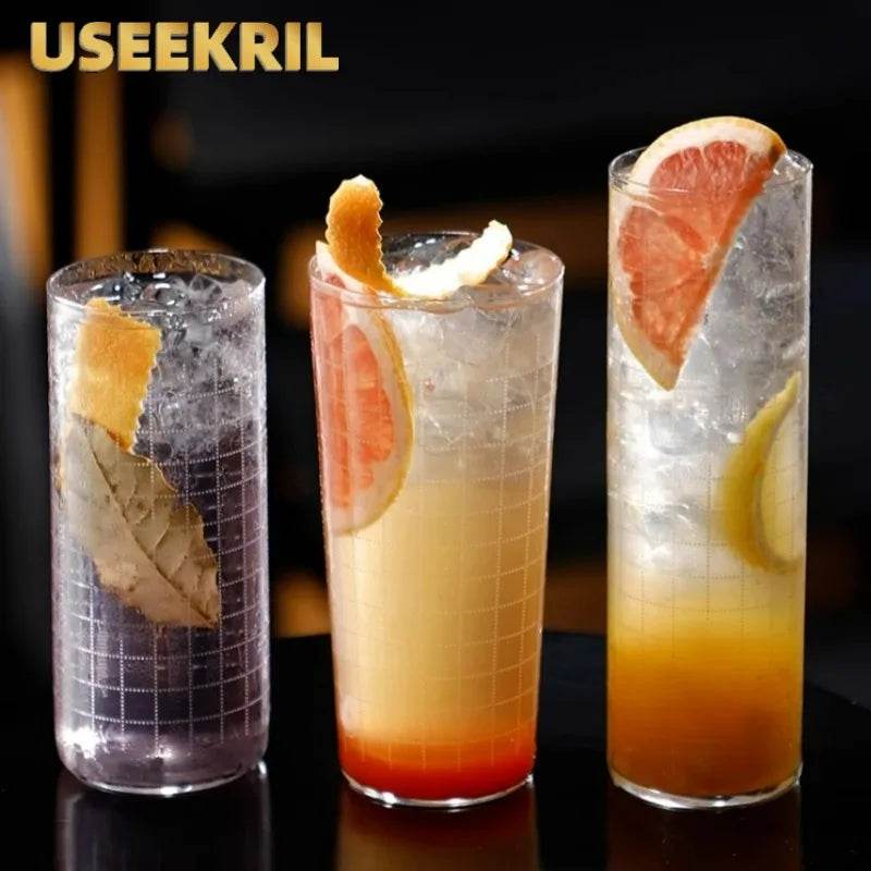 Ultra-Thin Etched Collins Glass Cup, Highball - Loft&Timber