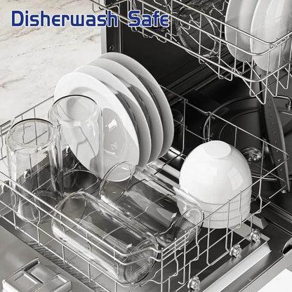 12Pcs Glass Cups with Lids and Straws 16oz - Loft&Timber