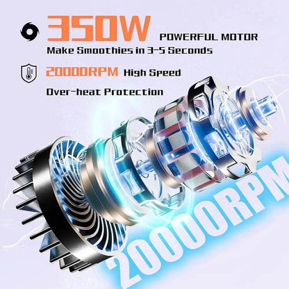 Powerful Mini Personal Blender 350W Smoothie Maker