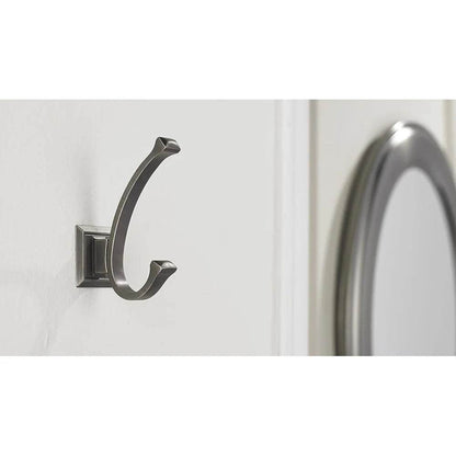 Transitional Metal Hook Antique Nickel Wall Mount Hardware 10kg Load Capacity Easy Installation Includes Mounting Accessories - Loft&Timber