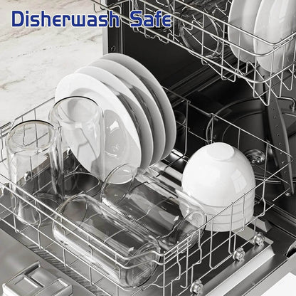 4Pcs Glass Cups with Bamboo Lids and Glass Straws Set-16oz - Loft&Timber