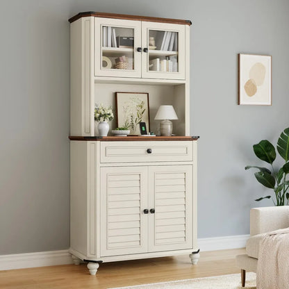 67" Kitchen Pantry Storage Cabinet - Loft&Timber