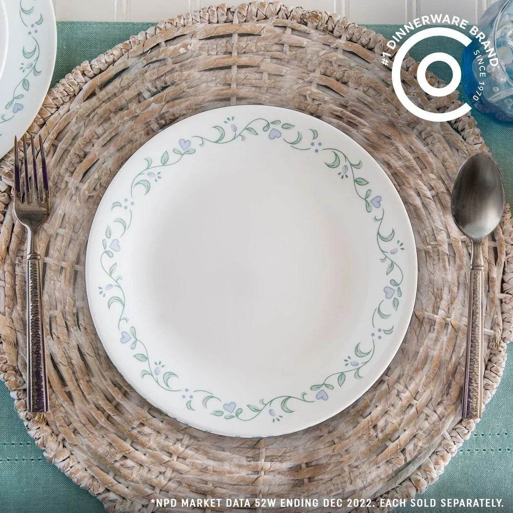 8.5 Inch Glass Salad Plate Set of 6 Lightweight - Loft&Timber