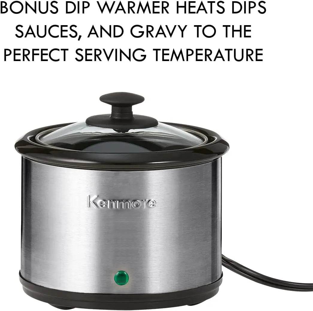Kenmore Stainless Steel Programmable Slow Cooker 7 Quart - Loft&Timber