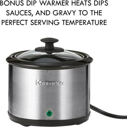 Kenmore Stainless Steel Programmable Slow Cooker 7 Quart - Loft&Timber