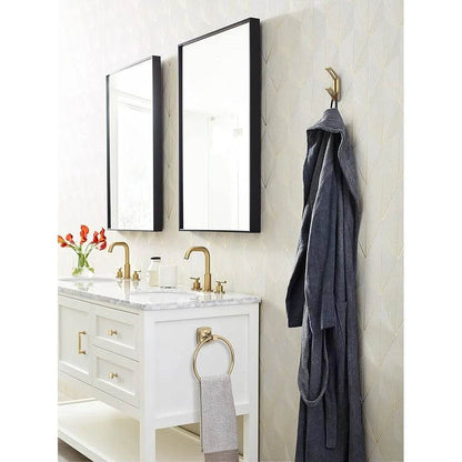 Contemporary Double Prong Decorative Wall Hook Coats Hats Bags Towels Perfect Entryway Bathroom Bedroom Easy Installation - Loft&Timber